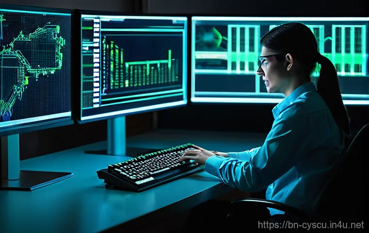 사이버보안 직업군별 연봉 비교 - **Prompt 1: Aspiring Cybersecurity Analyst on a Learning Journey**
    "A diverse young man or woman...