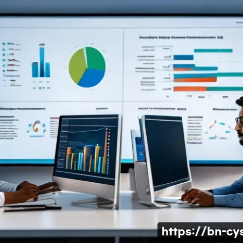 보안 시스템 설계와 구축 사례 - A detailed office scene showing a diverse team of Bengali professionals collaboratively working on a...